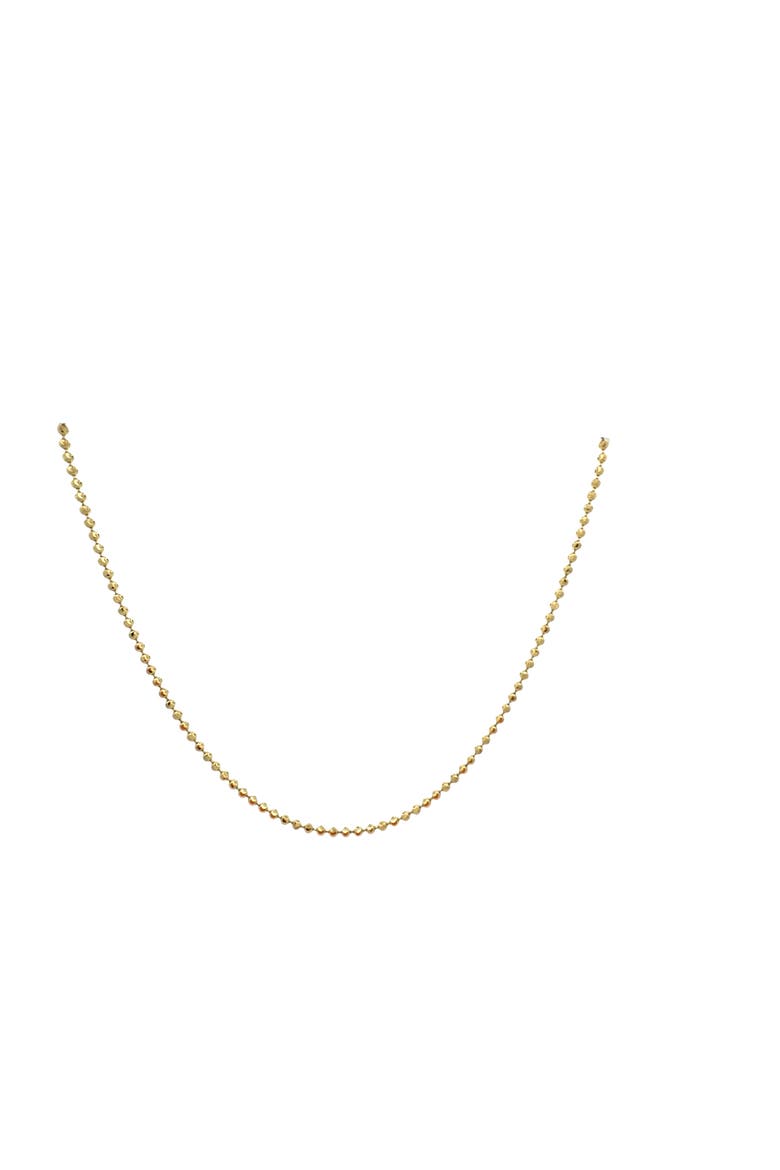 14K Diamond Cut Moon 2.5mm 20in Chain Necklace, Alternate, color, Yellow Gold