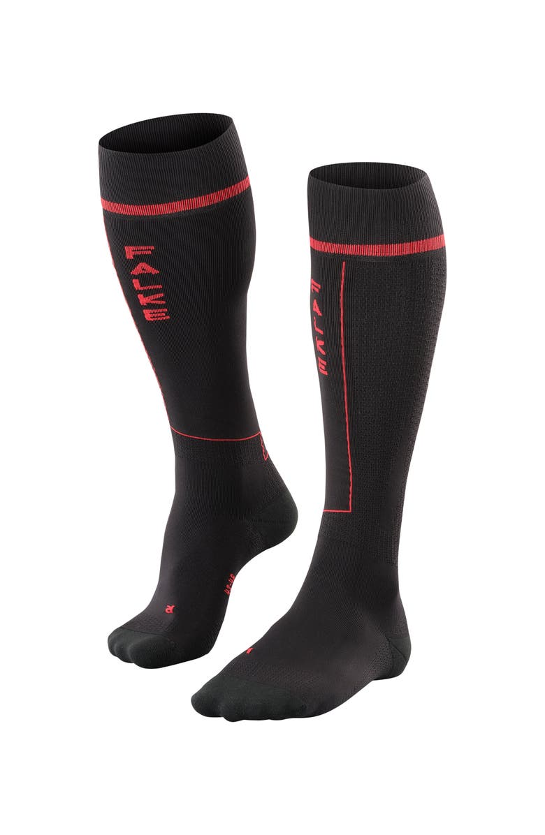 Falke Impulse Knee High Running Socks, Main, color, Black