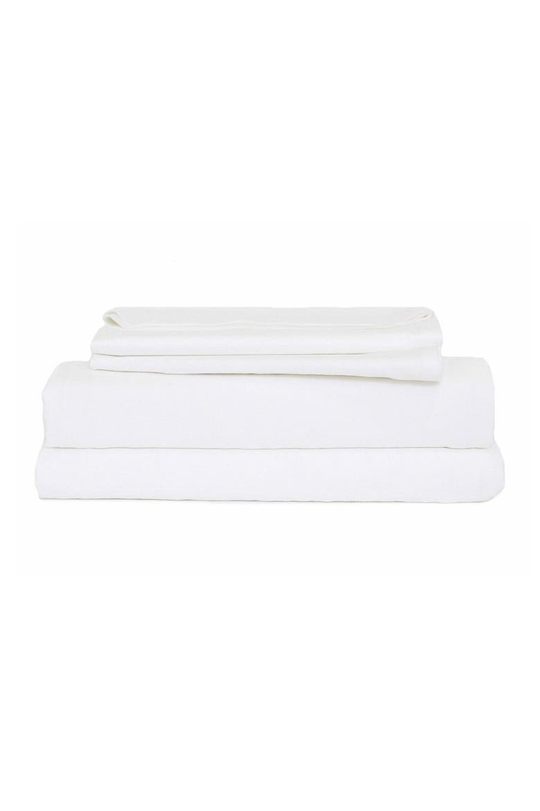 Viscose Sheet Set - Split King, Alternate, color, WHITE