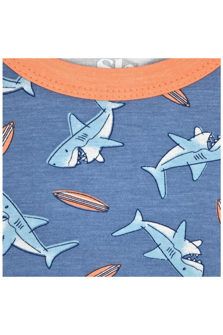 Kids' Assorted 2-Pack Print Fitted Two-Piece Pajamas, Alternate, color, BLUE/ CORAL