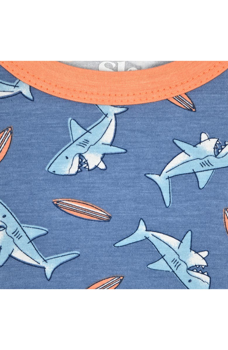 SLEEP ON IT Kids' Assorted 2-Pack Print Fitted Two-Piece Pajamas, Alternate, color, Blue/ Coral