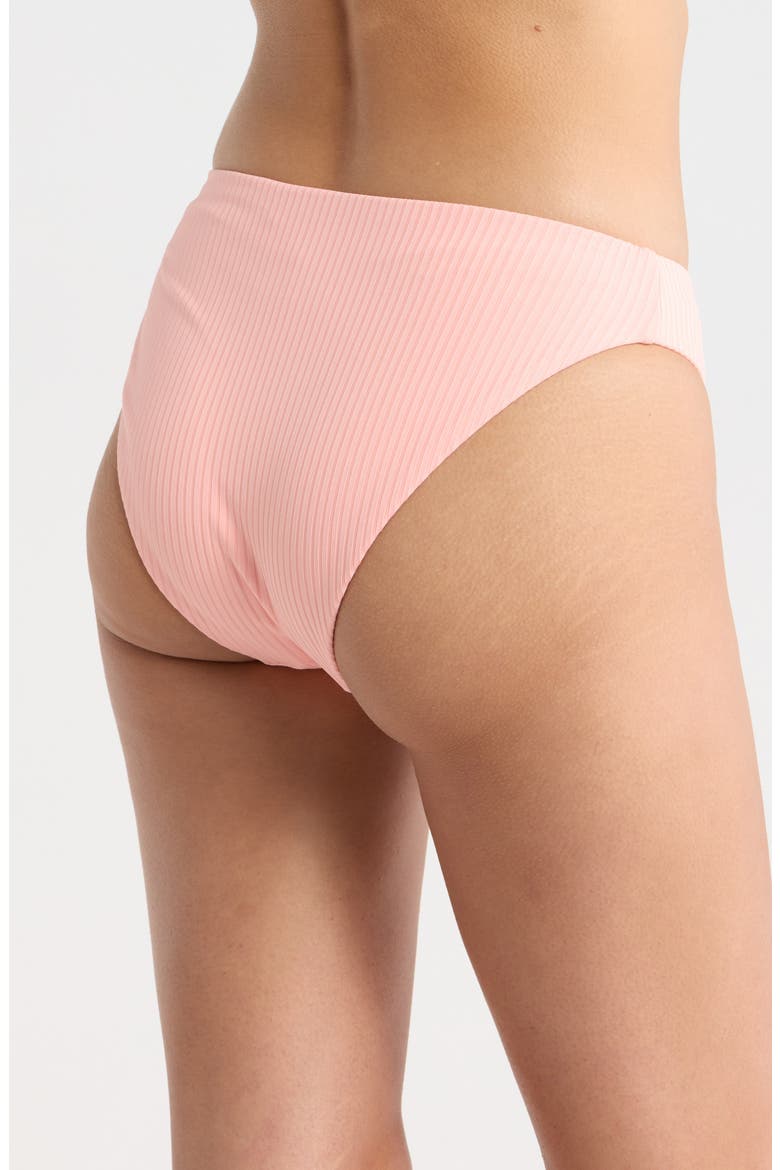 Cali High Leg Bikini Bottoms, Alternate, color, PINK CORAL