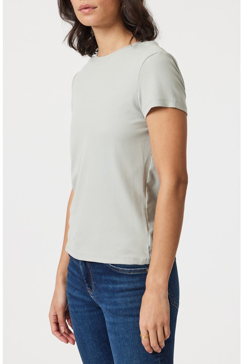 Basic Rib T-Shirt, Alternate, color, PIGEON