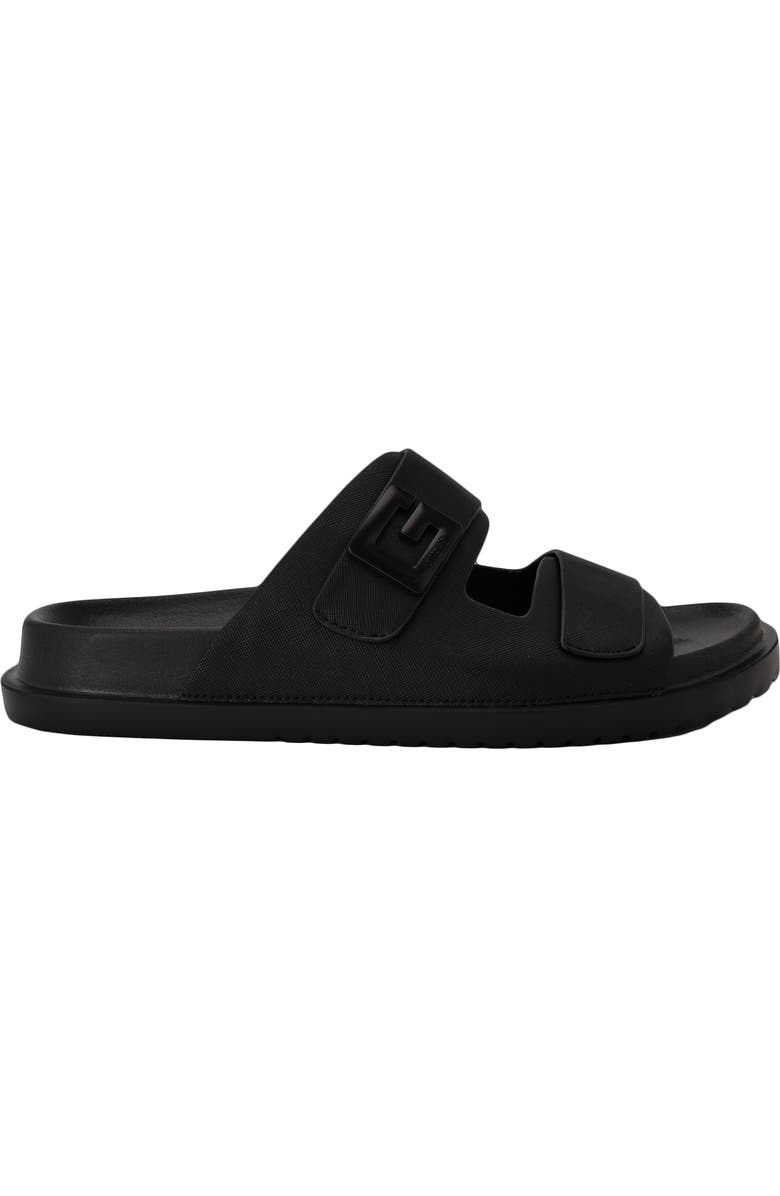 GUESS Vugon Slide Sandal, Alternate, color, Black Saffiano Texture