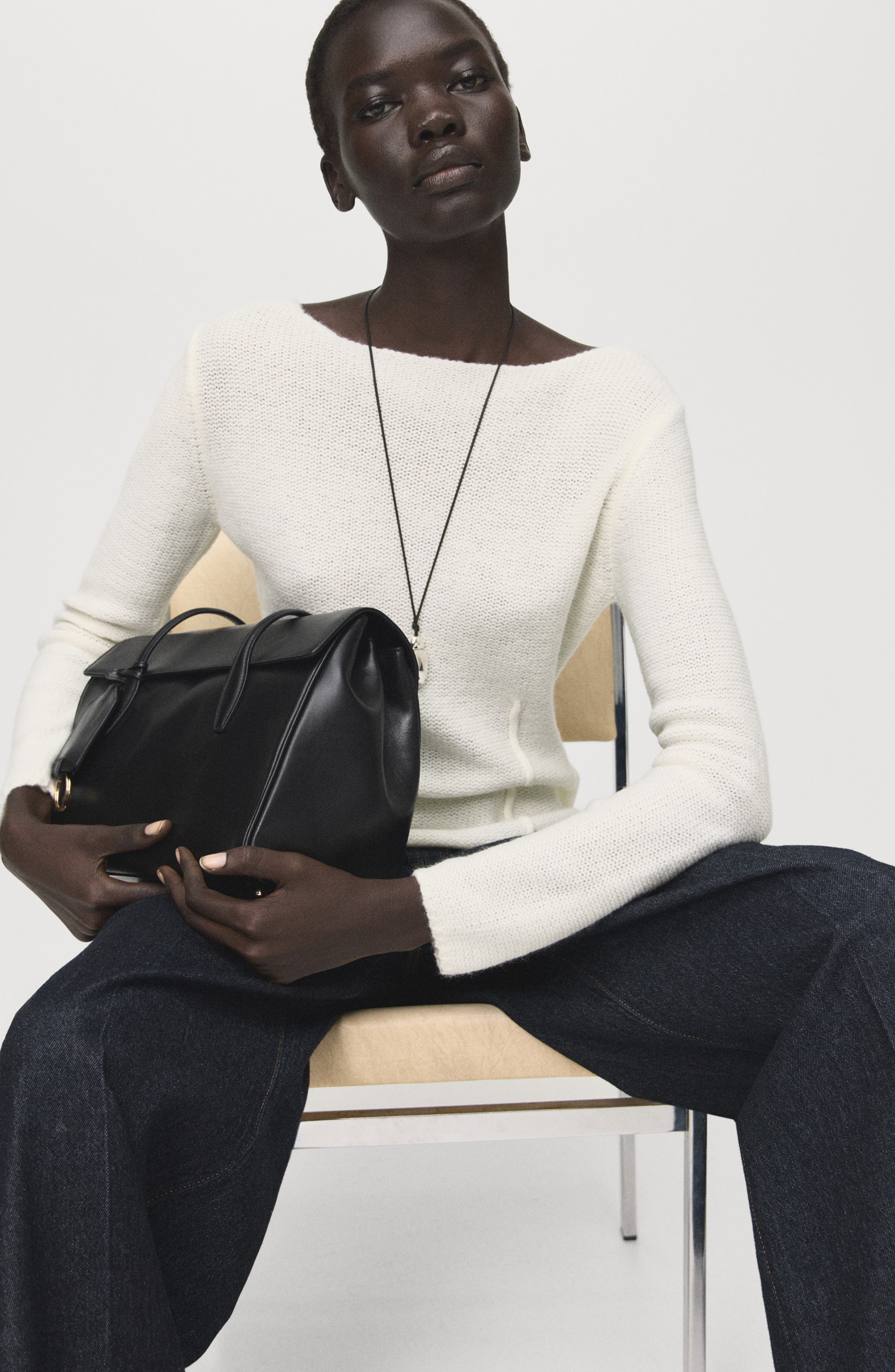 Sweater with Seam Details - image 4