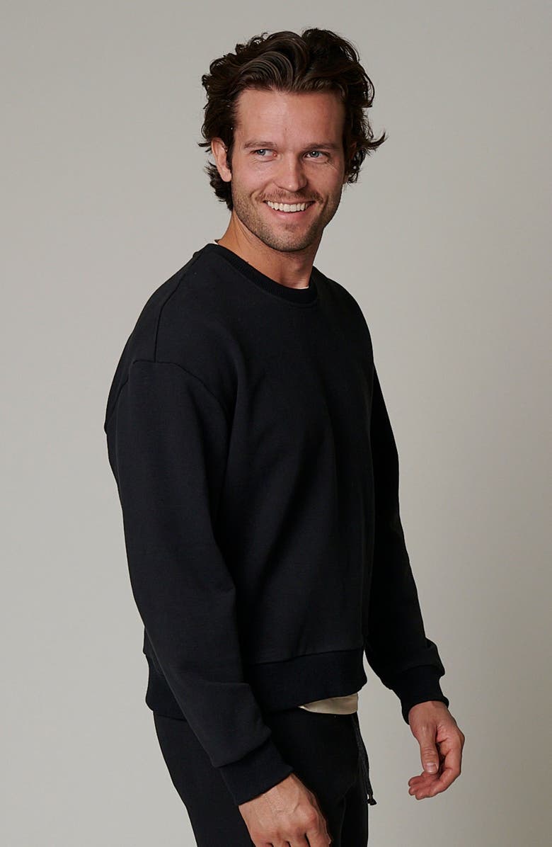 LEISURE LAB Zen Crewneck, Alternate, color, Eclipse