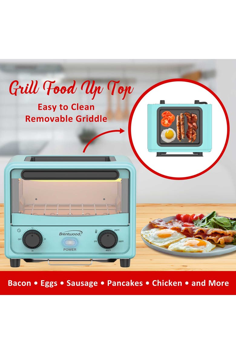 3 Liter Mini Toaster Oven, Alternate, color, Blue