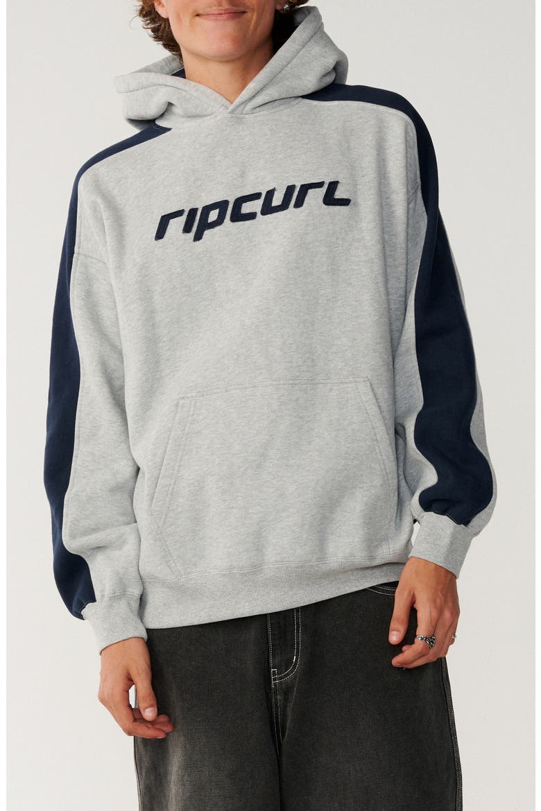 Archive Panel Cotton Blend Hoodie, Main, color, GREY MARLE