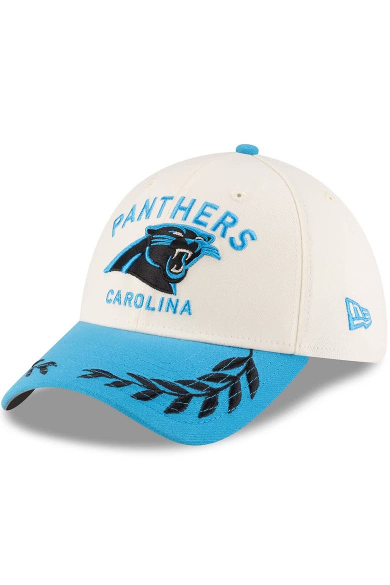 Men's New Era  Cream/Blue Carolina Panthers 2025 NFL Draft 39THIRTY Flex Hat, Main, color, Cream