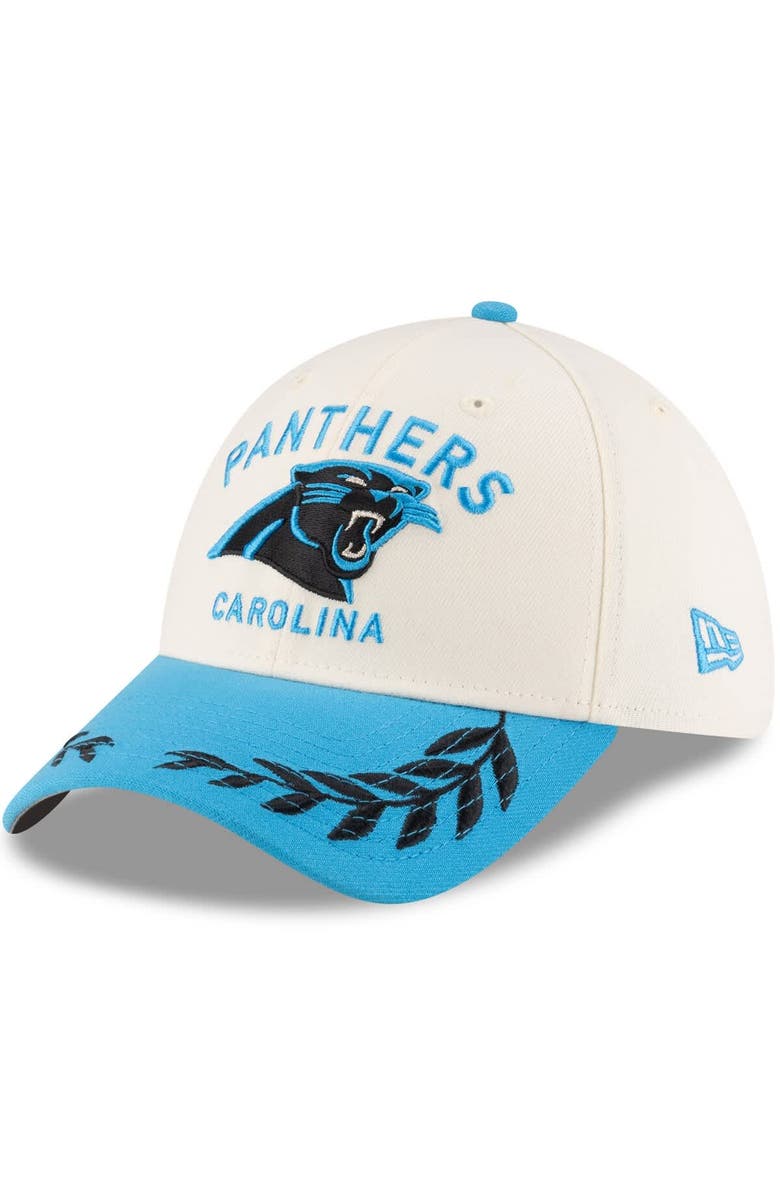New Era Men's New Era  Cream/Blue Carolina Panthers 2025 NFL Draft 39THIRTY Flex Hat, Main, color, Cream
