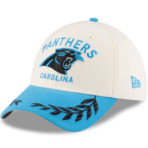 Men's New Era  Cream/Blue Carolina Panthers 2025 NFL Draft 39THIRTY Flex Hat