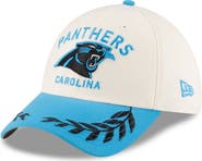 New Era Men's New Era  Cream/Blue Carolina Panthers 2025 NFL Draft 39THIRTY Flex Hat