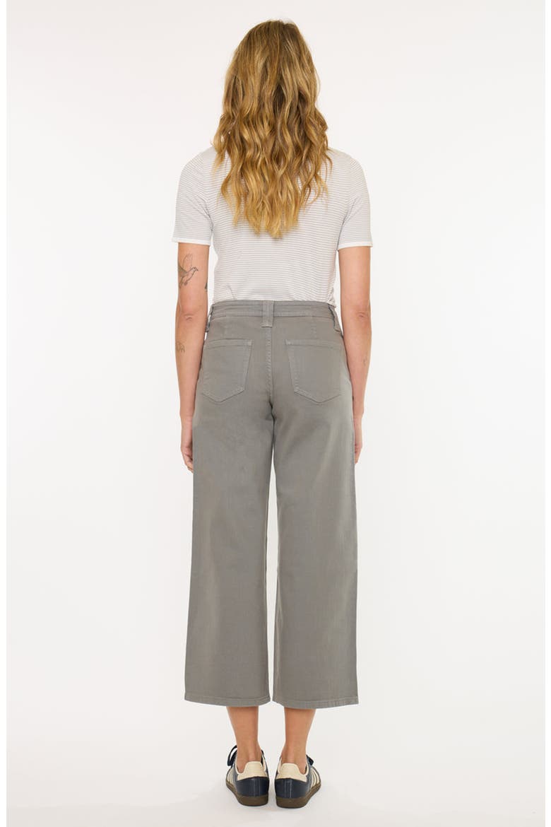Lana High Rise Crop Wide Leg Pants, Alternate, color, Olive