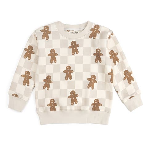 Gingerbread Christmas Checkered Sweatshirt