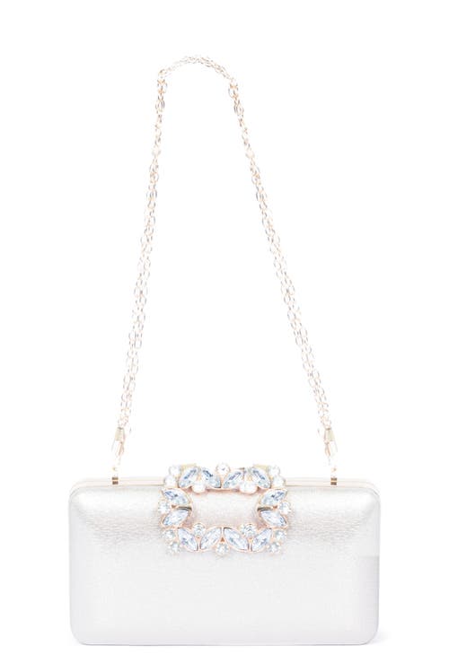 Lauren Lorraine Spring Clutch In Silver
