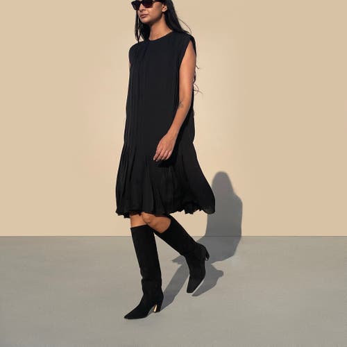 Neil J. Rodgers Meg Knee Boot In Black Suede