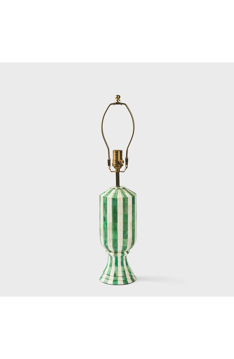Mela Artisans Eterna Bone Inlay Lamp, Main, color, Emerald Green