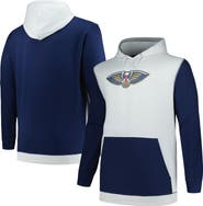 FANATICS Men's Fanatics  Navy/Silver New Orleans Pelicans Big & Tall Primary Arctic Pullover Hoodie