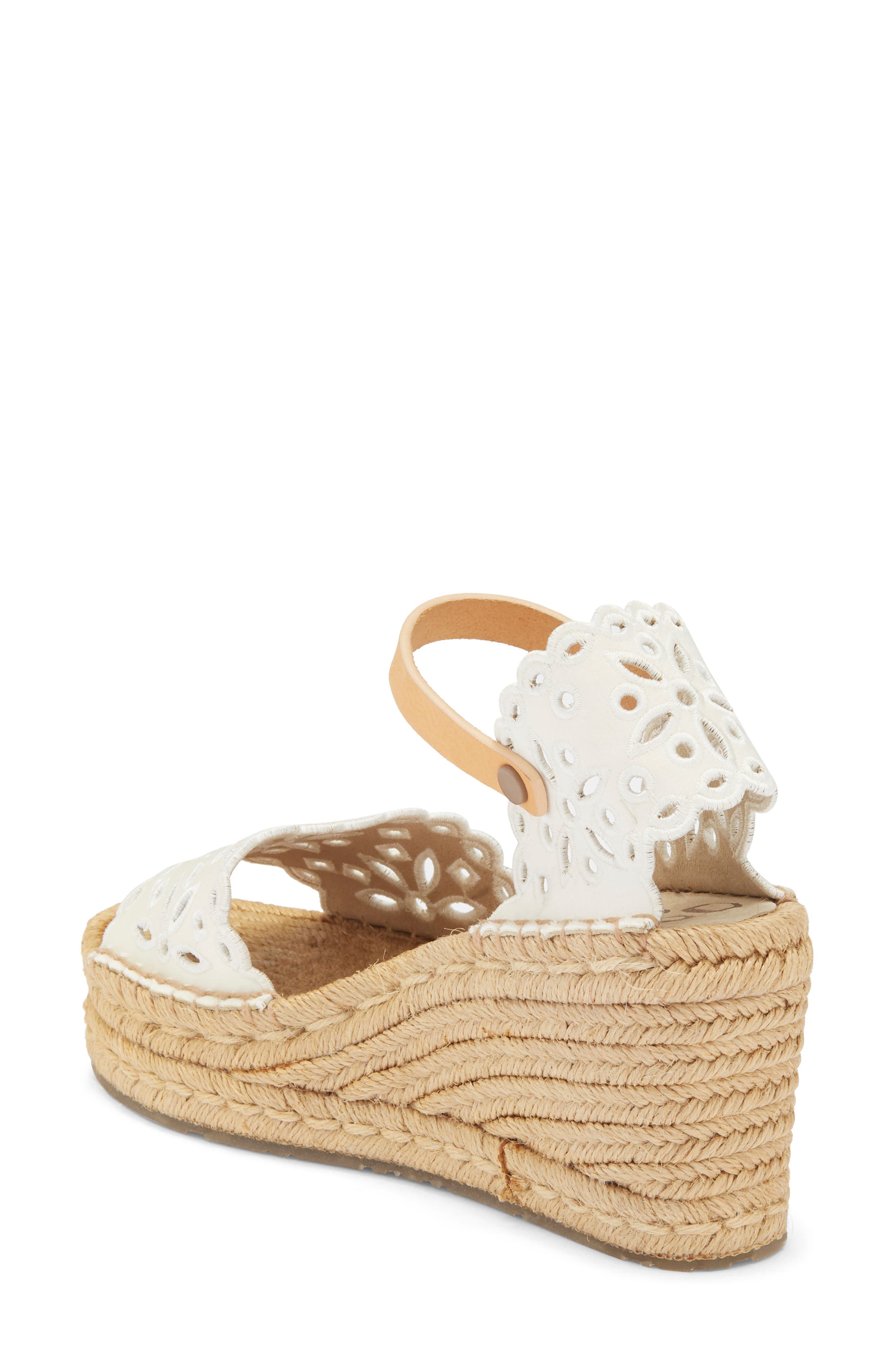 Pedro Garcia Omaira Wedge Sandal, Alternate, color, Meringue