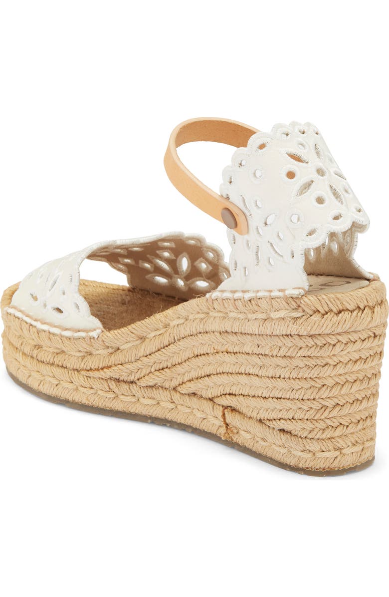 Pedro Garcia Omaira Wedge Sandal, Alternate, color, Meringue
