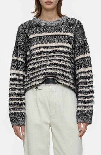 Closed Wool & Silk Blend Crewneck Sweater