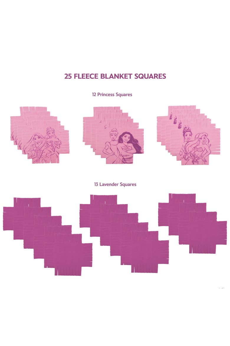 No Sew Blanket, Disney Princess, DIY 48 Inch Blanket Craft Kit, Alternate, color, Multicolored