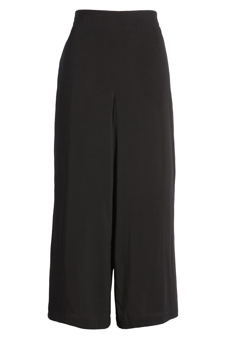 Gibson x International Women's Day The Mom In Style Wide Leg Crop Pants, Alternate, color, BLACK