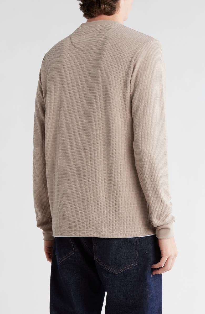 DENIM AND FLOWER Textured Double Knit Sweatshirt, Alternate, color, Natural