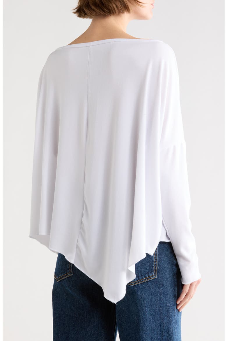 Tie Dye Asymmetrical High-Low Hem Sweater, Alternate, color, IVORY