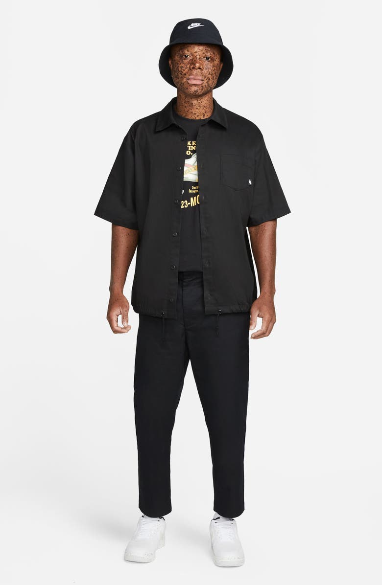 Nike Club Short Sleeve Button-Up Shirt, Alternate, color,