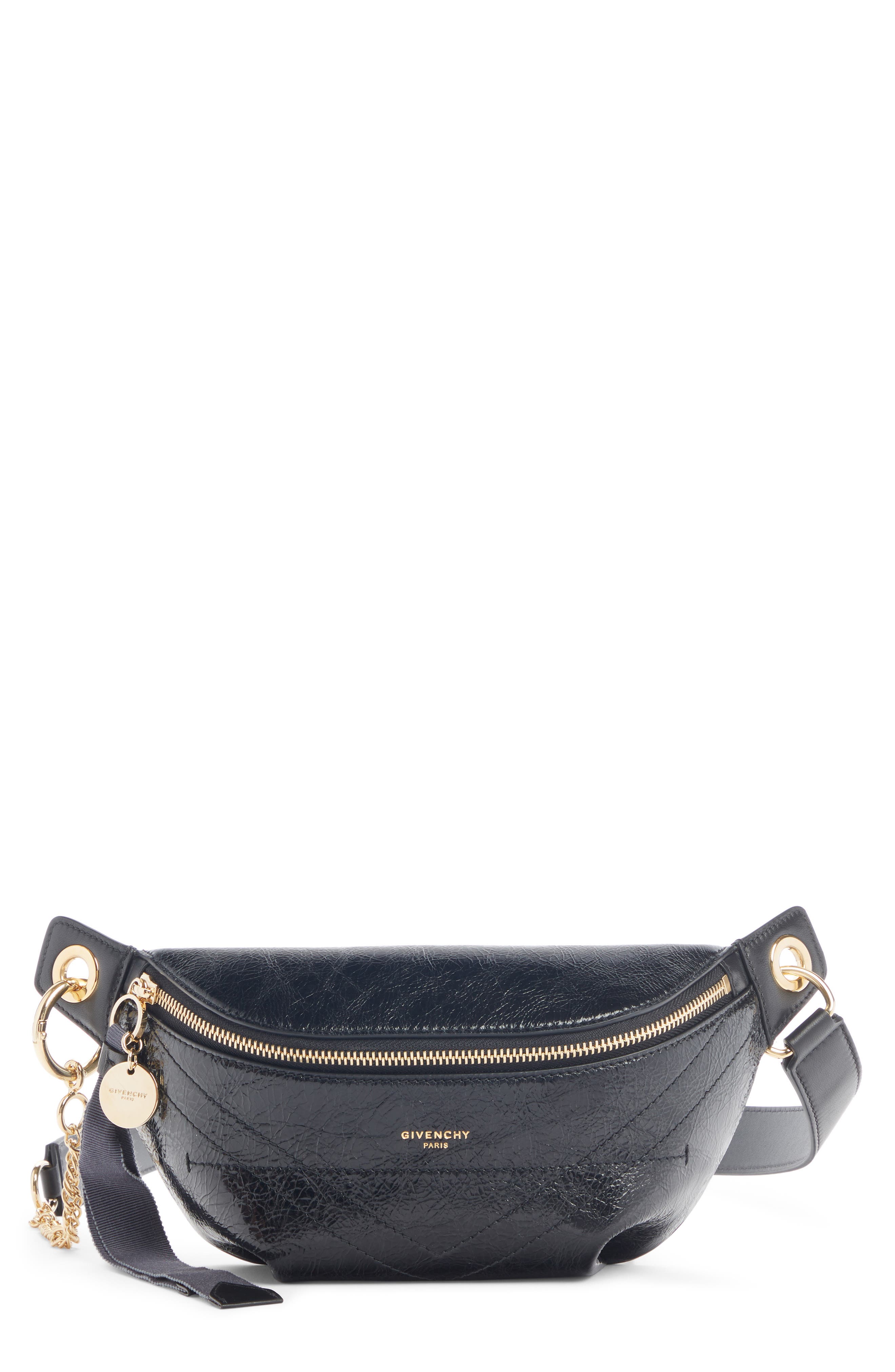 Givenchy Quilted Leather Belt Bag, Main, color, 