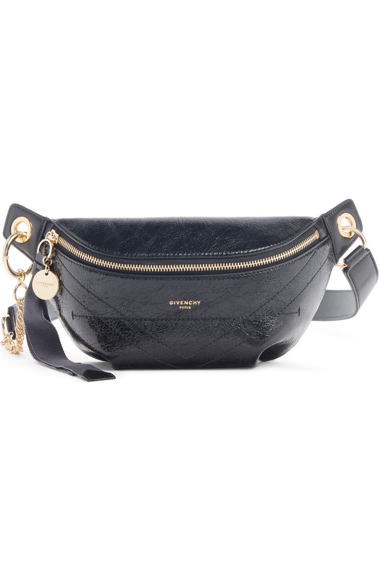 Givenchy Quilted Leather Belt Bag, Main, color,