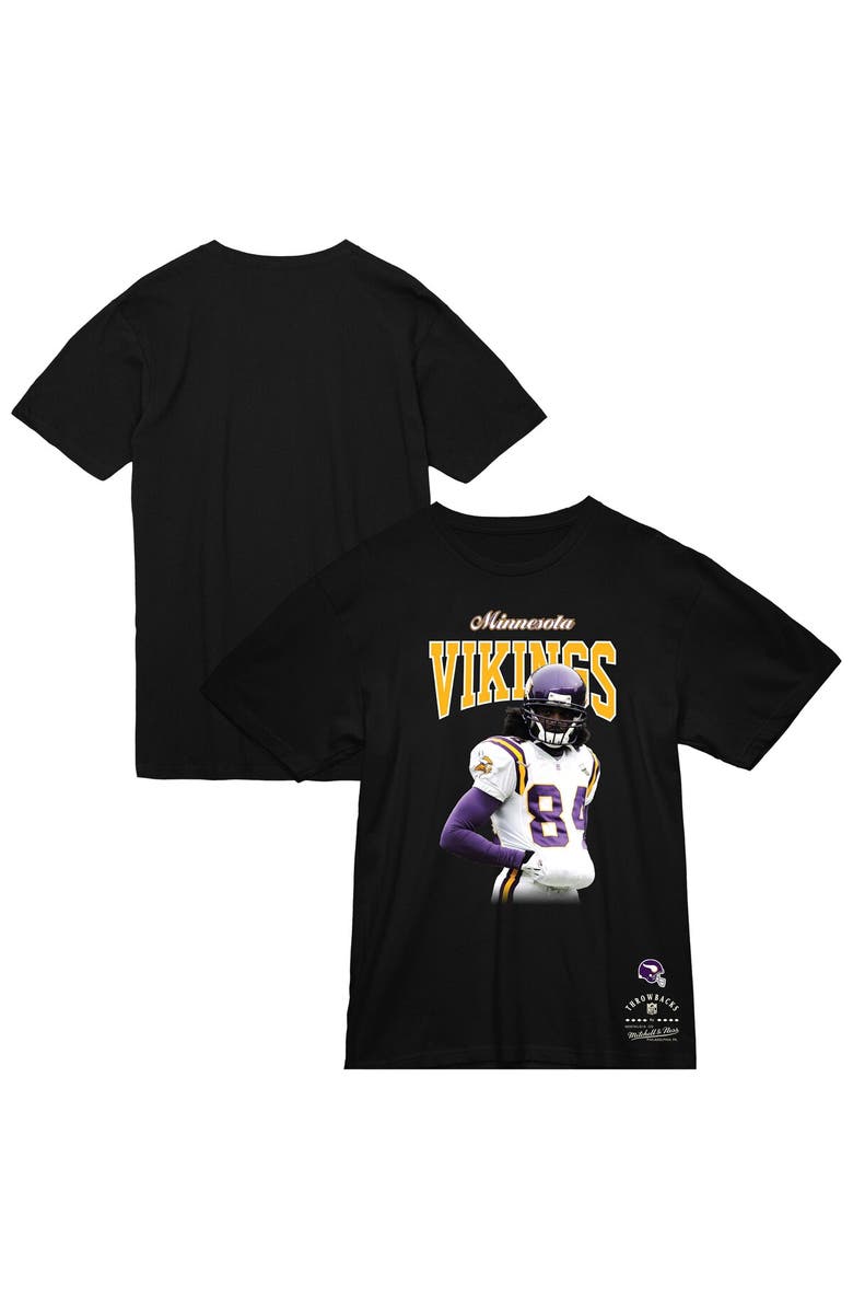 Mitchell & Ness Men's Mitchell & Ness Randy Moss Black Minnesota Vikings Sideline Retired Player T-Shirt, Main, color, Black