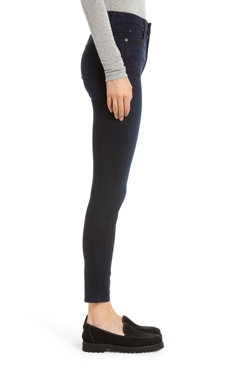 7 For All Mankind High Waist Ankle Skinny Jeans, Alternate, color, 