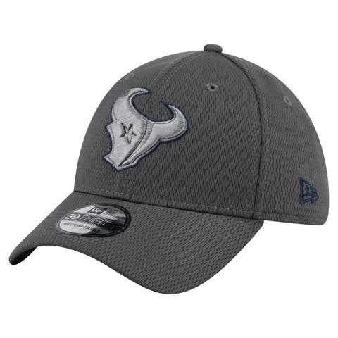 Men's New Era Graphite Houston Texans  Main 39THIRTY Flex Hat