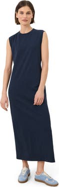Pact Organic Cotton Soft-Slub Essential Muscle Tee Maxi Dress