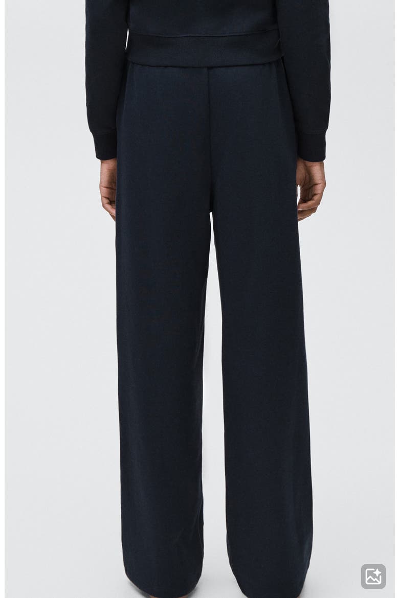Cotton Wide Leg Pants, Alternate, color, NAVY