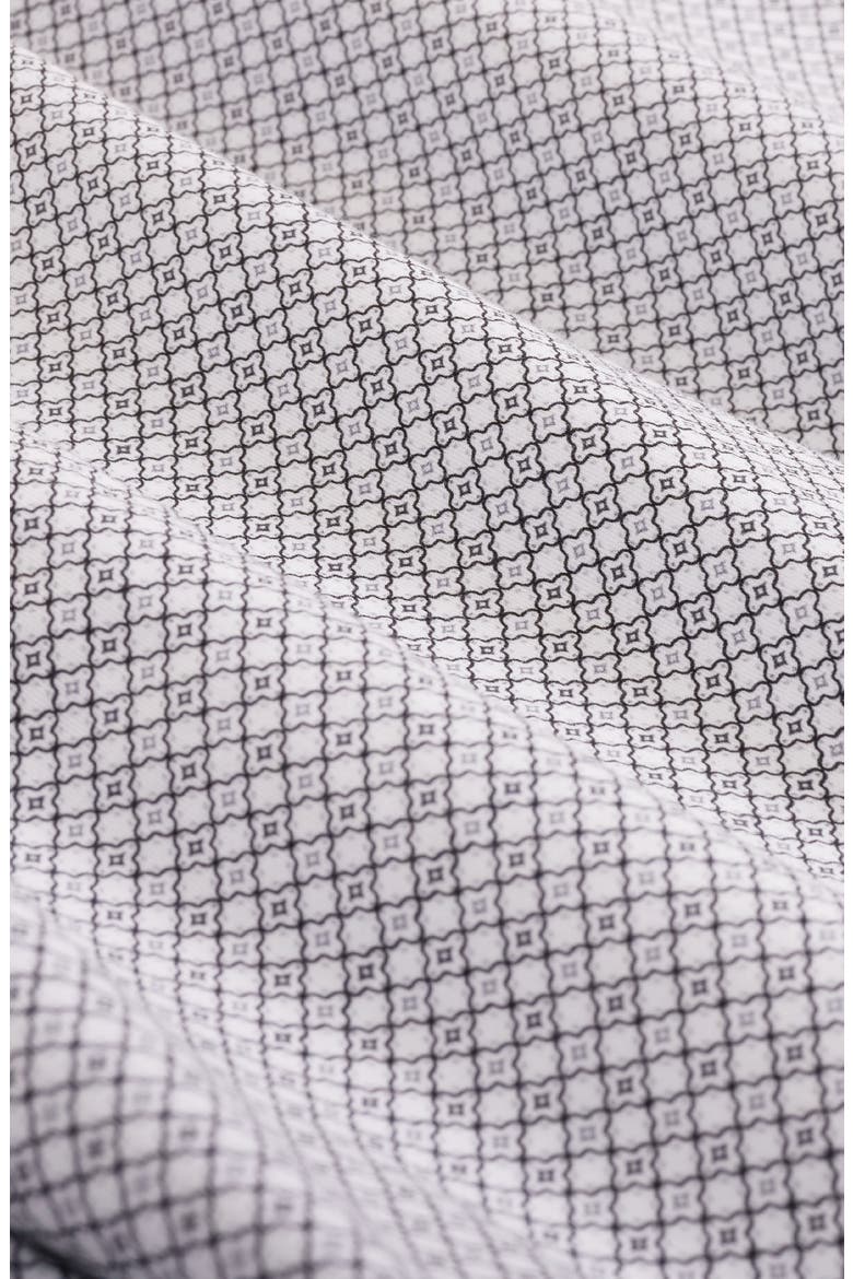 Miles OoohCotton® Print Short Sleeve Button-Up Shirt, Alternate, color, WHITE