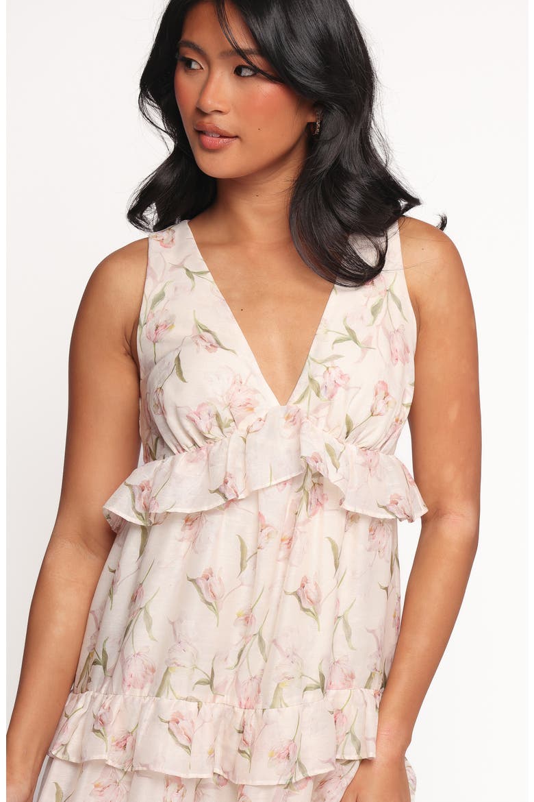 Willis Floral Ruffle Maxi Dress, Alternate, color, PINK FLORAL