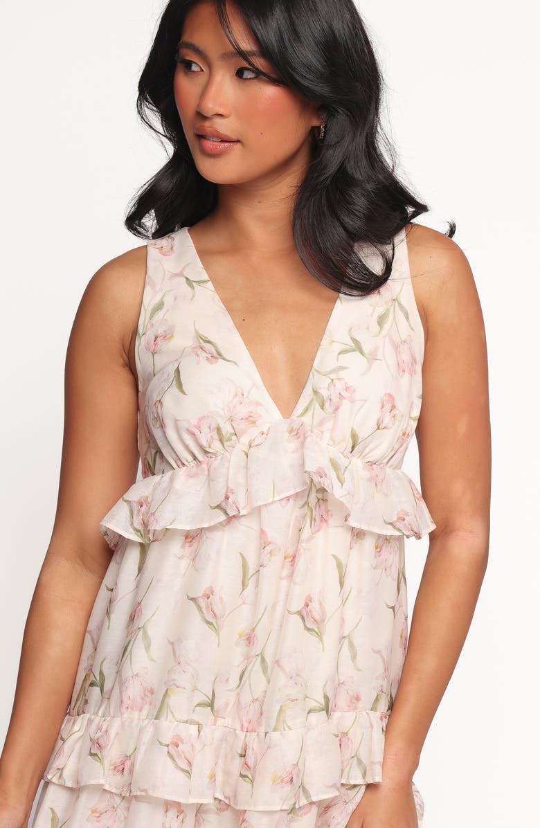 Petal & Pup Willis Floral Ruffle Maxi Dress, Alternate, color, Pink Floral