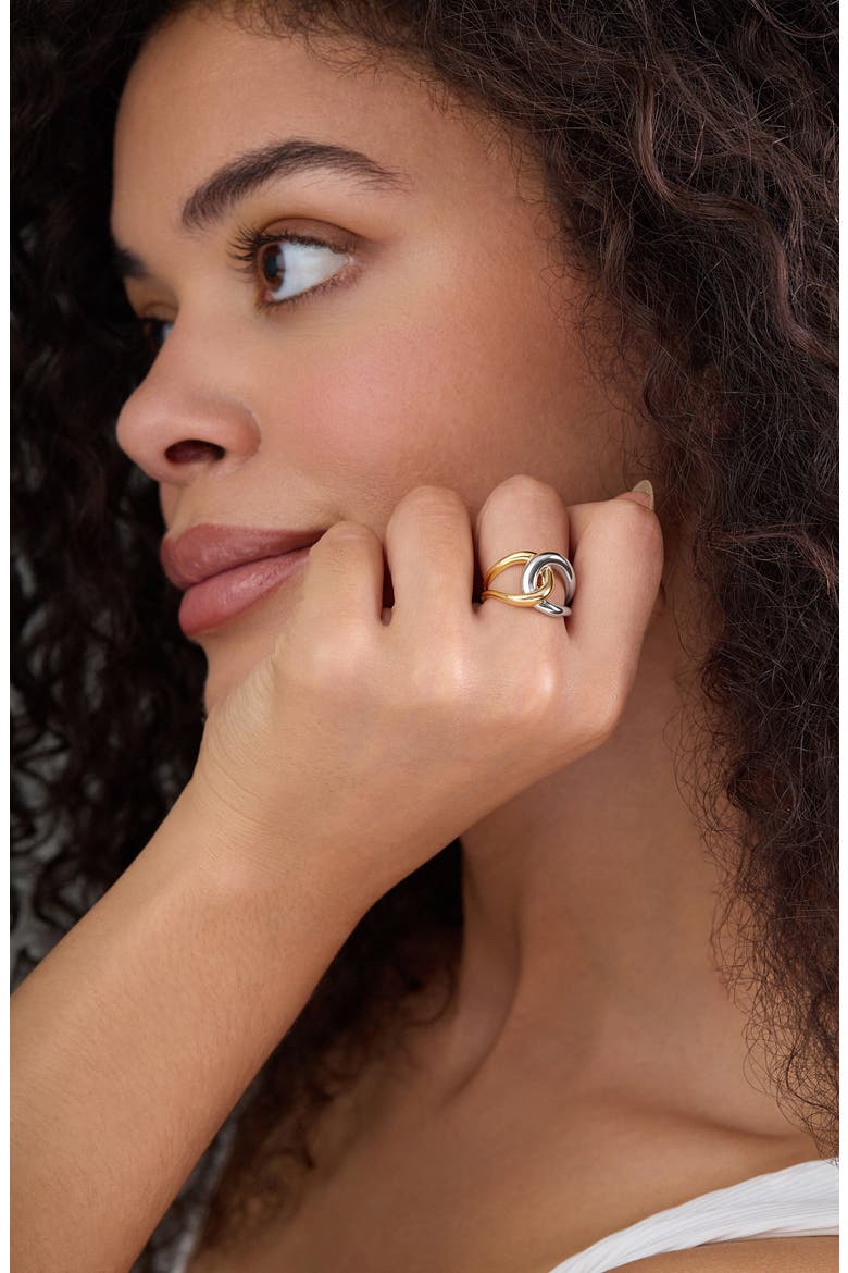 14k Gold Two-tone Statement Ring, Alternate, color, 14KW