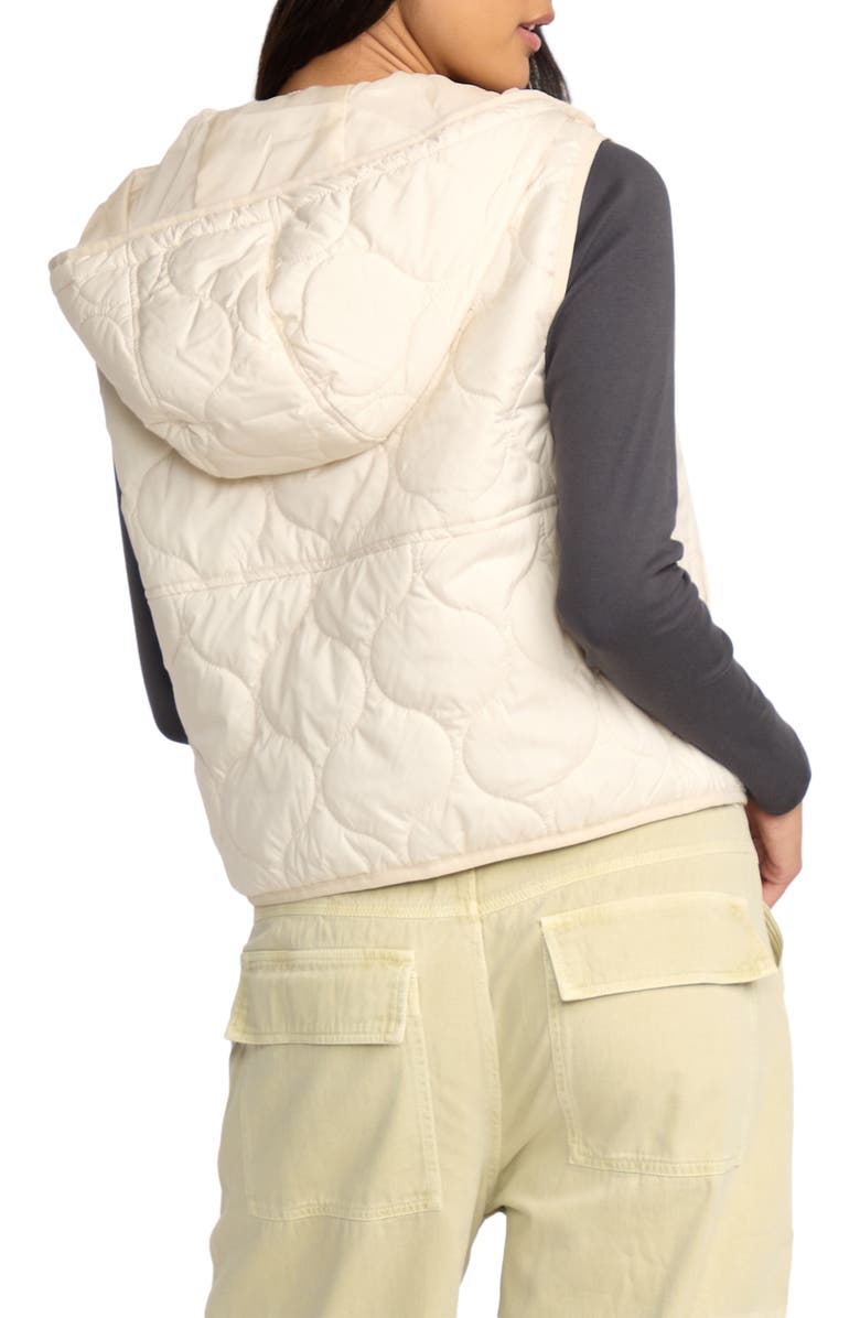 Billabong Cliffs Quilted Vest, Alternate, color, White Cap