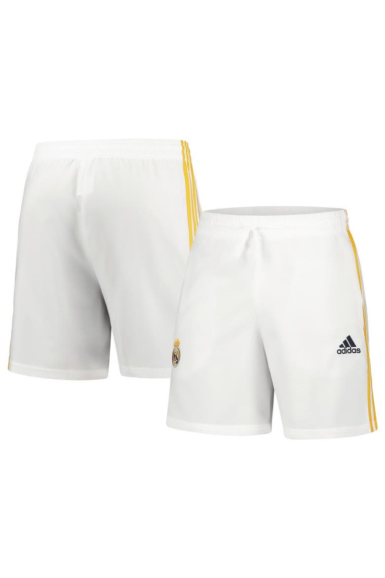 Men's adidas  White Real Madrid DNA Shorts, Main, color, White
