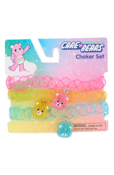 Kids' Set of 3 Care Bears® Glitter Chokers