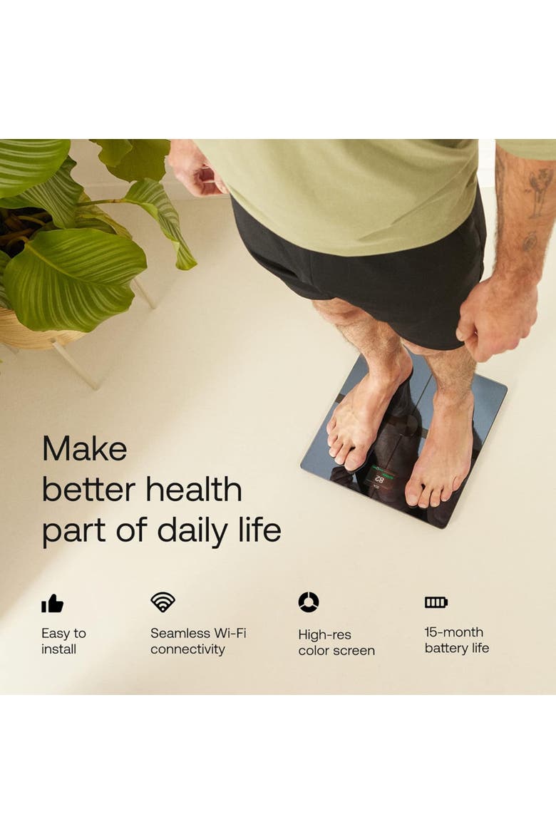 Body Scan - Wi-Fi Connected Scale - Black, Alternate, color, Black