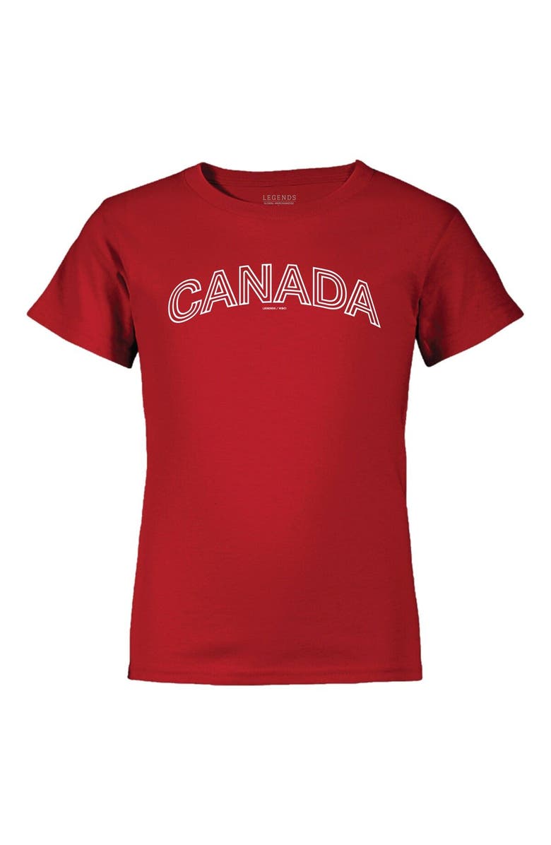 Legends Merchandise Youth LEGENDS Freddie Freeman Red Canada Baseball 2023 World Baseball Classic Name & Number T-Shirt, Alternate, color, 