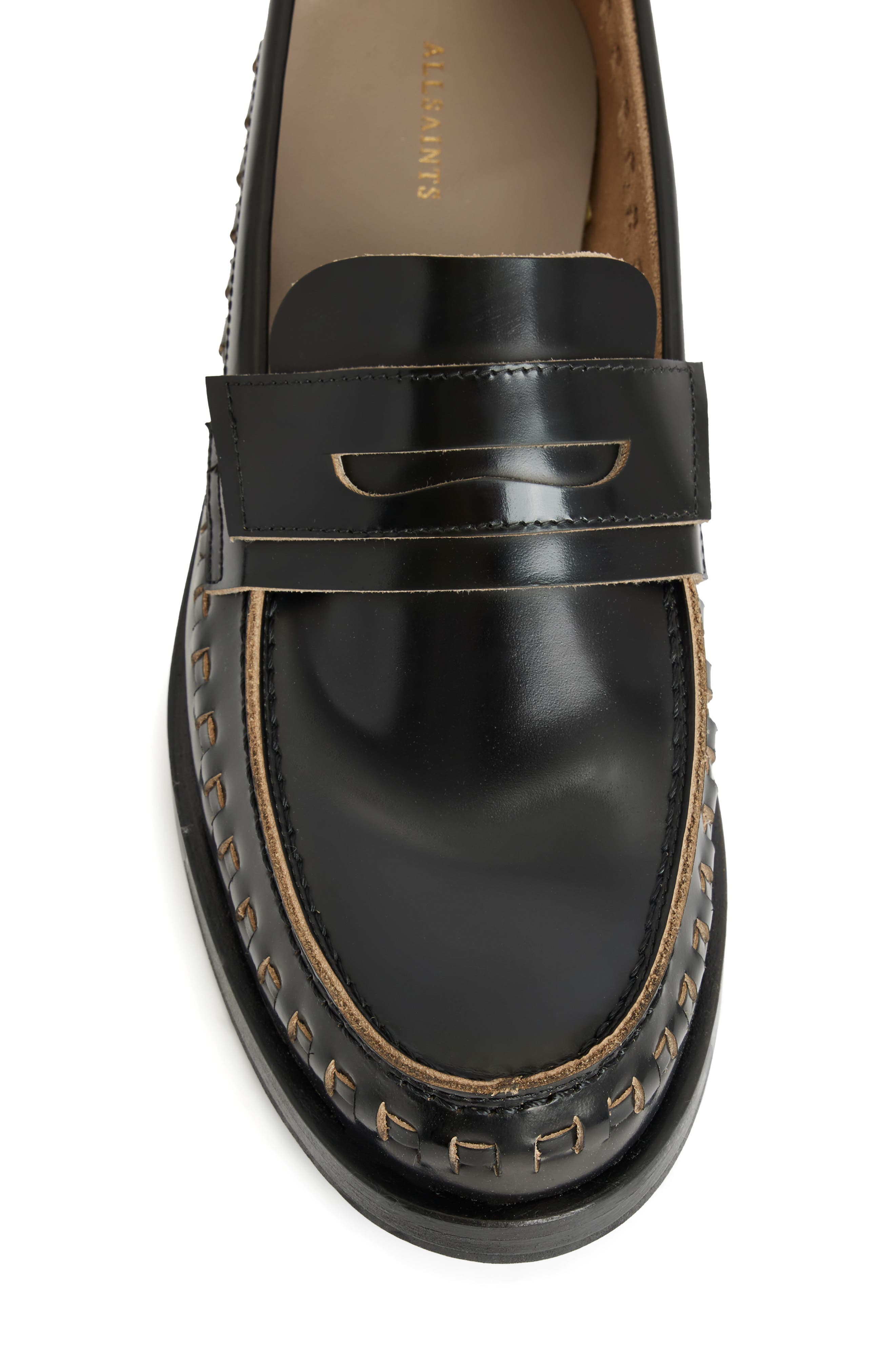 AllSaints Sofie Penny Loafer, Alternate, color, 