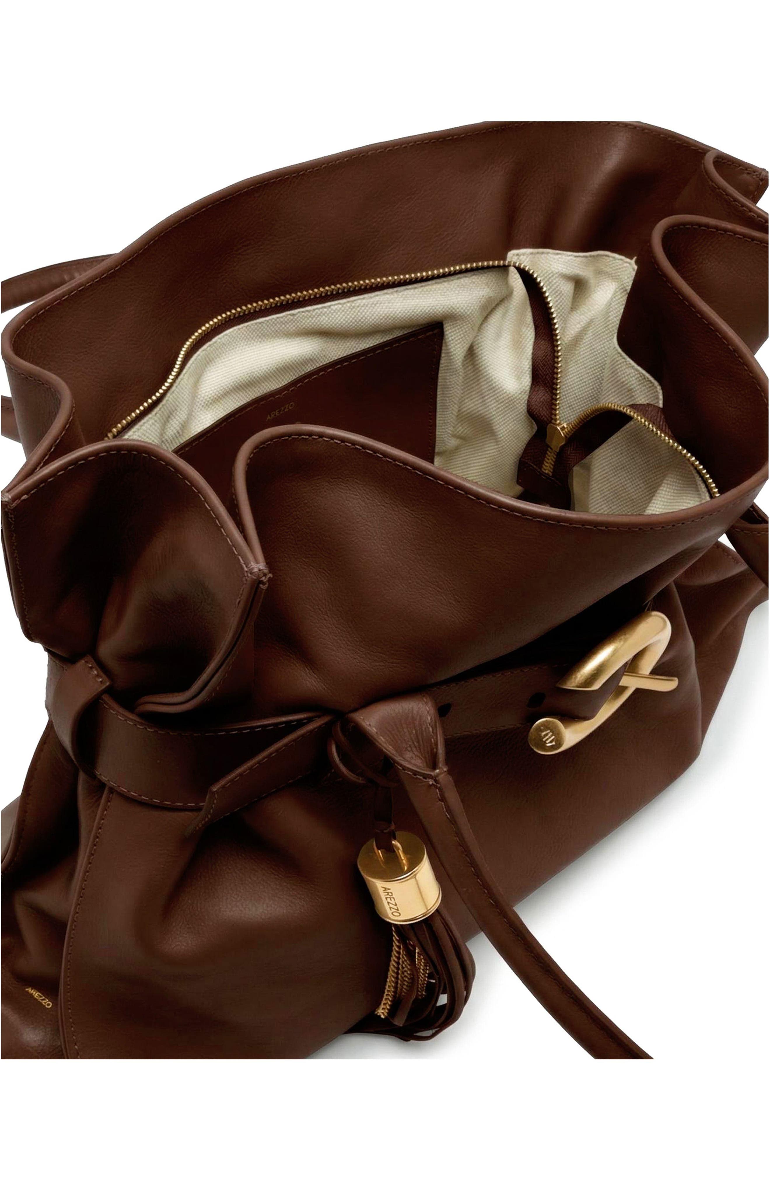 Rivera Large Leather Tote, Alternate, color, NEW COCOA