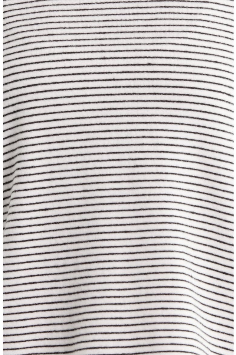 Tiegan Stripe Hoodie, Alternate, color, WHITE/BLACK