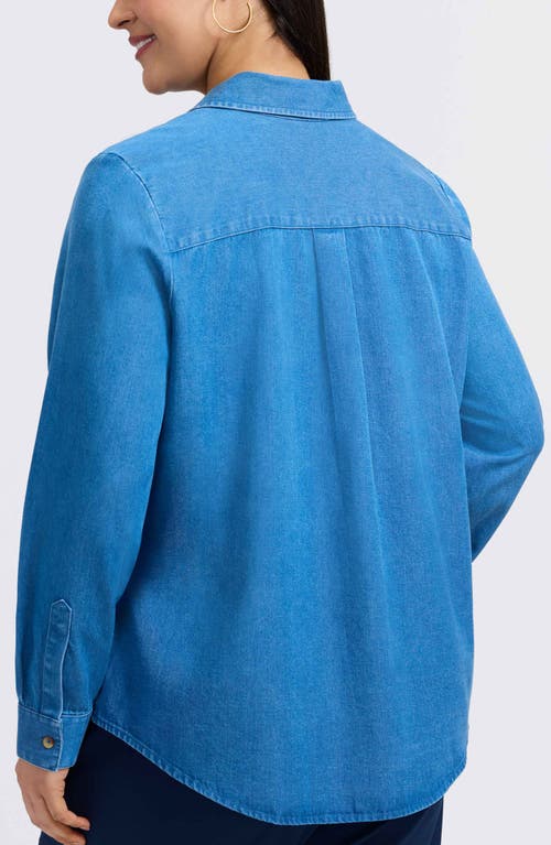 Foxcroft Charlie Denim Button-up Shirt